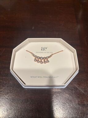Rose Gold Crystal Pendant Necklace